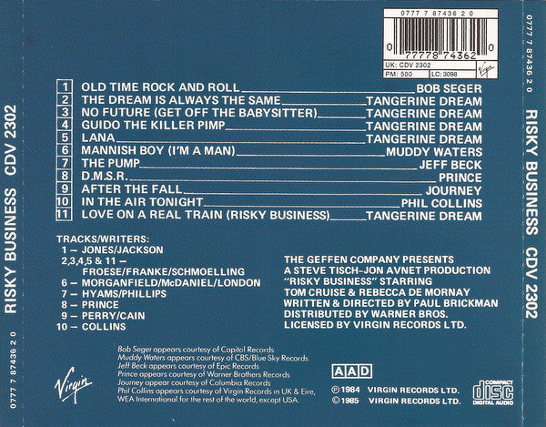Various : Risky Business (CD, Comp, RE)