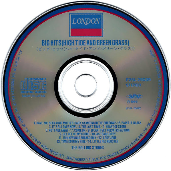 The Rolling Stones = ザ・ローリング・ストーンズ* : Big Hits [High Tide And Green Grass] = ビッグ･ヒッツ(ハイ･タイド･アンド･グリーン･グラス) (CD, Comp, RE)