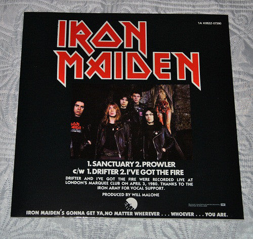 Iron Maiden : Sanctuary (12", Single)