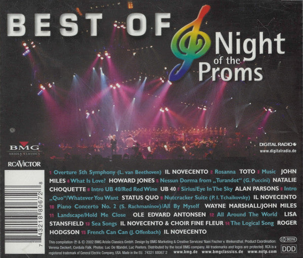 Various : Best Of The Night Of The Proms (Pop Meets Classic) (CD, Comp)
