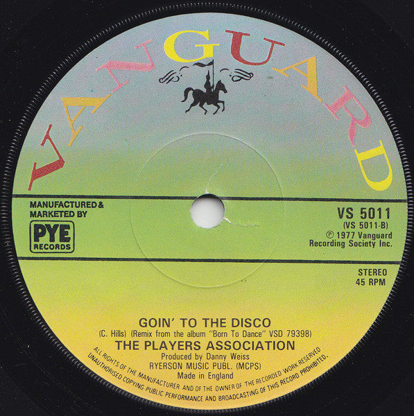 The Players Association : Turn The Music Up! (7", Single, Sol)