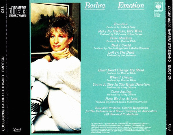 Barbra Streisand : Emotion (CD, Album)