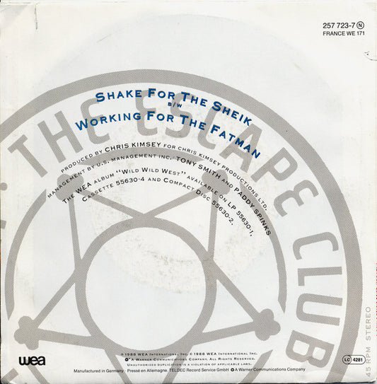 The Escape Club : Shake For The Sheik (7", Single)