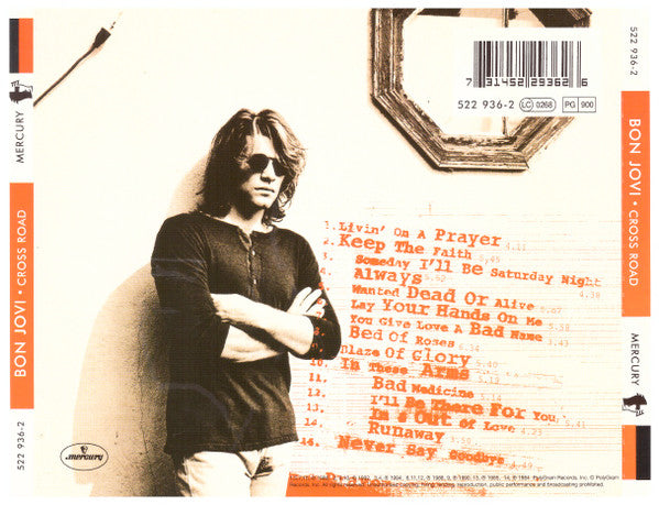 Bon Jovi : Cross Road (The Best Of Bon Jovi) (CD, Comp)