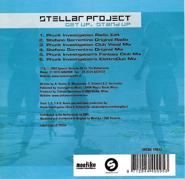 Stellar Project : Get Up Stand Up (CD, Single)