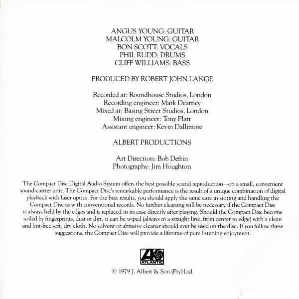 AC/DC : Highway To Hell (CD, Album, RE)