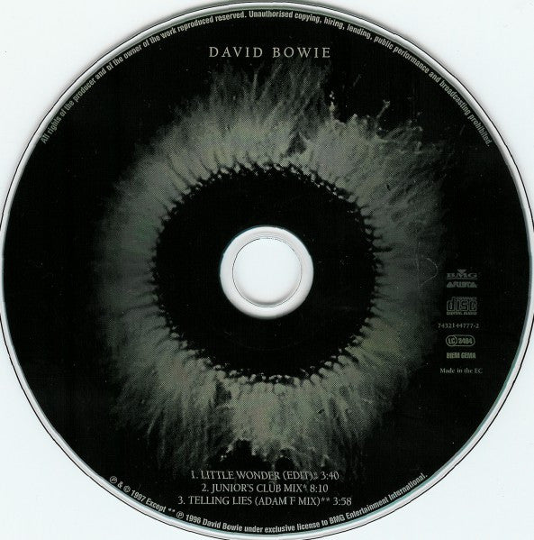 David Bowie : Little Wonder (CD, Maxi)