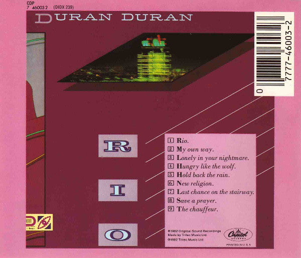 Duran Duran : Rio (CD, Album, RE)