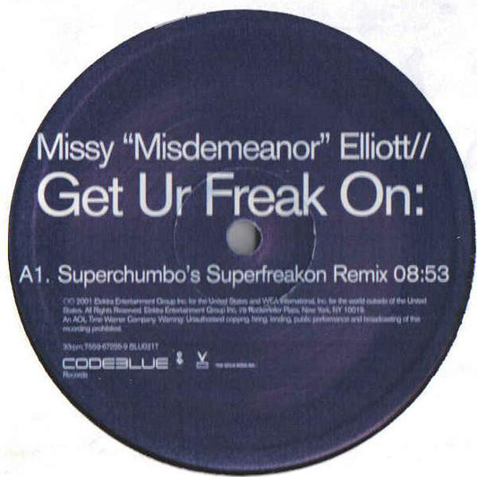 Missy Elliott : Get Ur Freak On (12", S/Sided)