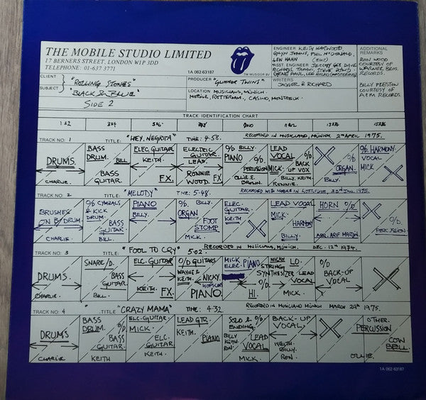 The Rolling Stones : Black And Blue (LP, Album, RE)