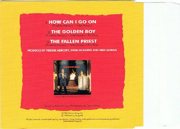 Freddie Mercury & Montserrat Caballé : How Can I Go On (CD, Maxi)