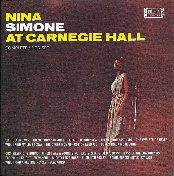 Nina Simone : At Carnegie Hall (2xCD, Album, RE, RM)