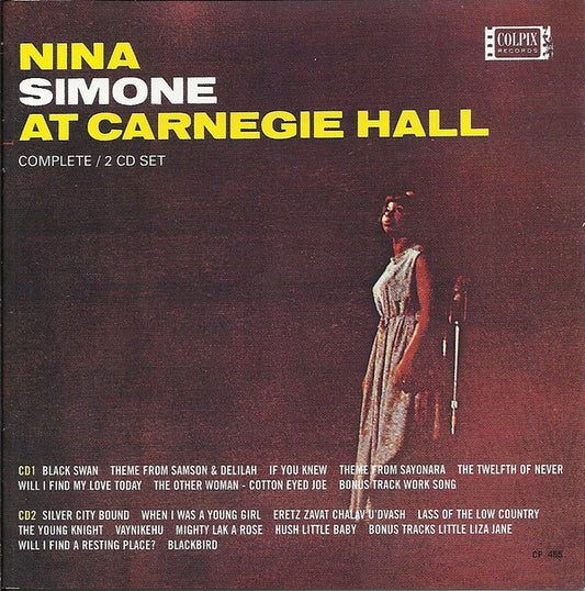 Nina Simone : At Carnegie Hall (2xCD, Album, RE, RM)