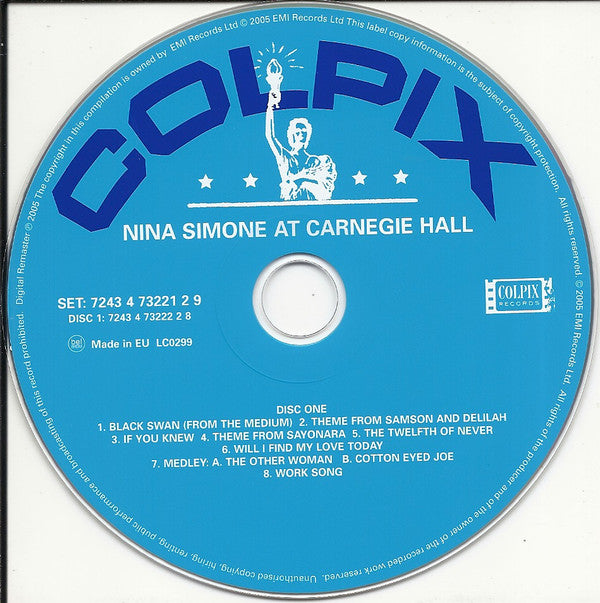 Nina Simone : At Carnegie Hall (2xCD, Album, RE, RM)