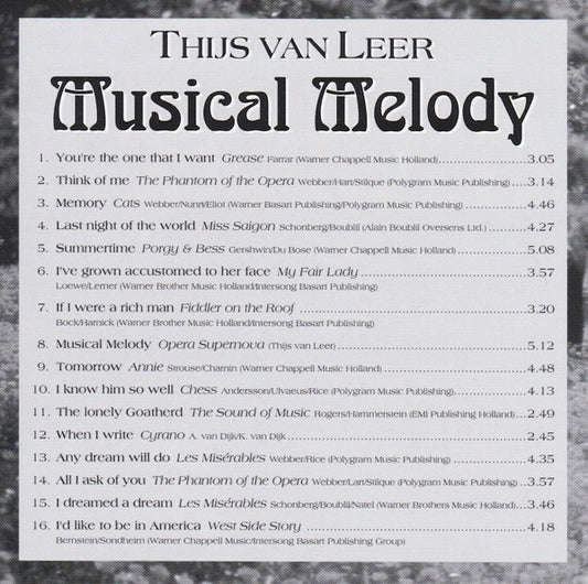 Thijs Van Leer : Musical Melody (CD, Album)