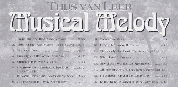 Thijs Van Leer : Musical Melody (CD, Album)