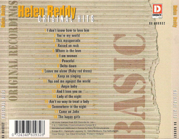 Helen Reddy : Original Hits (CD, Comp)