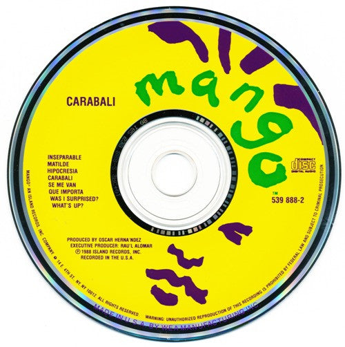 Carabali : Carabali (CD, Album, RE)