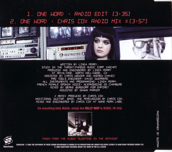 Kelly Osbourne : One Word (CD, Single, CD1)