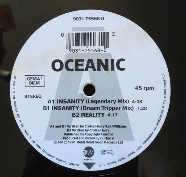Oceanic : Insanity (12")