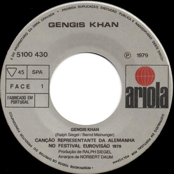 Dschinghis Khan : Gengis Khan (7", Single)