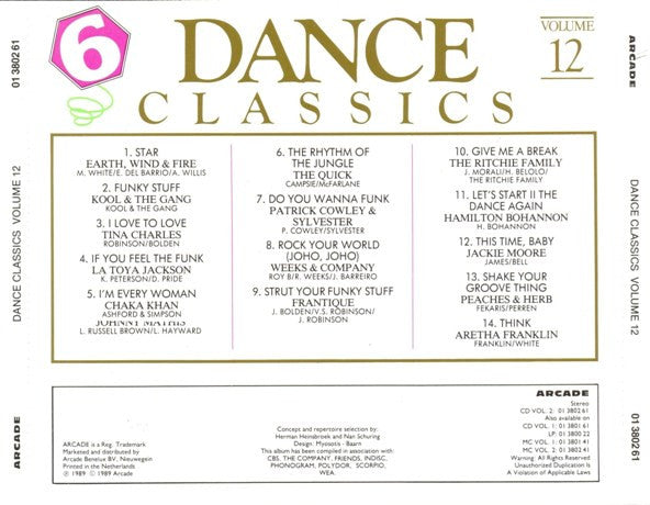 Various : Dance Classics Volume 12 (CD, Comp)