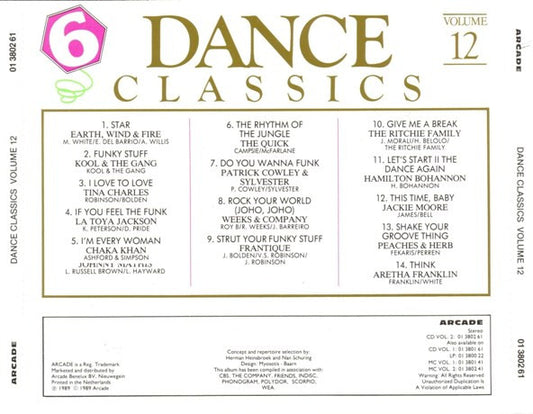 Various : Dance Classics Volume 12 (CD, Comp)
