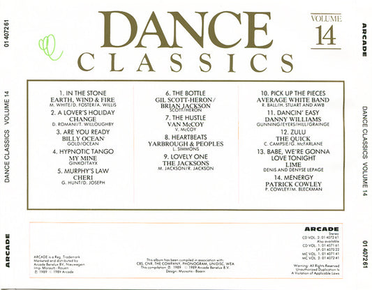 Various : Dance Classics Volume 14 (CD, Comp)