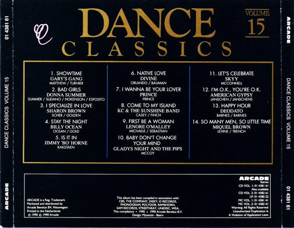 Various : Dance Classics Volume 15 (CD, Comp)
