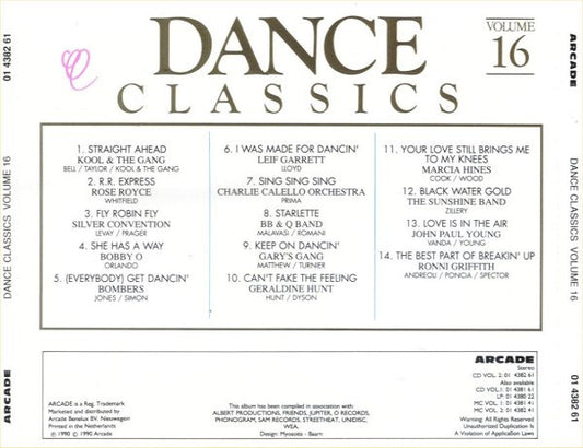 Various : Dance Classics Volume 16 (CD, Comp)