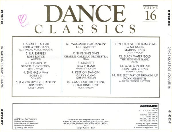 Various : Dance Classics Volume 16 (CD, Comp)