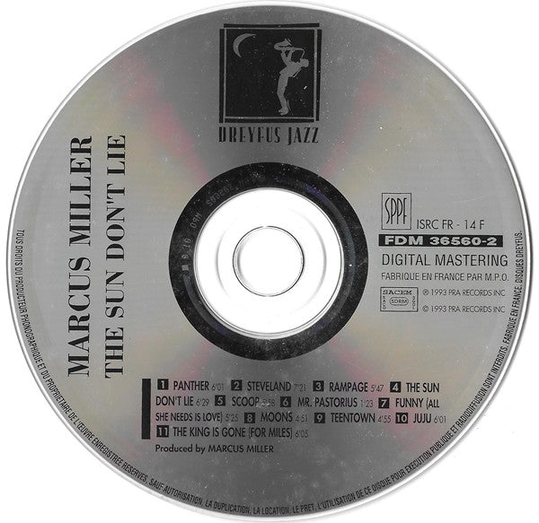Marcus Miller : The Sun Don’t Lie (CD, Album)