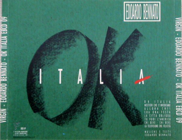 Edoardo Bennato : OK Italia (CD, Album)