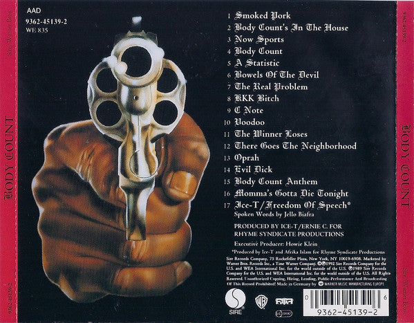 Body Count (2) : Body Count (CD, Album, RE)