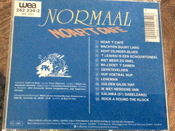 Normaal : Noar 't Café (CD, Album)