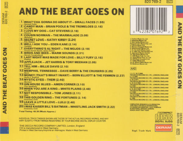 Various : And The Beat Goes On (CD, Comp)