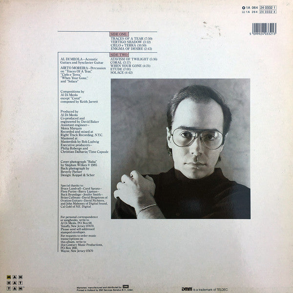 Al Di Meola : Cielo E Terra (LP, Album)