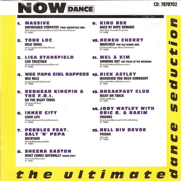Various : Now Dance 80s 2 (The Ultimate Dance Seduction) (CD, Comp)