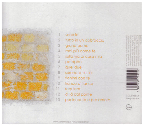 Claudio Baglioni : Sono Io (L'uomo Della Storia Accanto) (CD, Album)