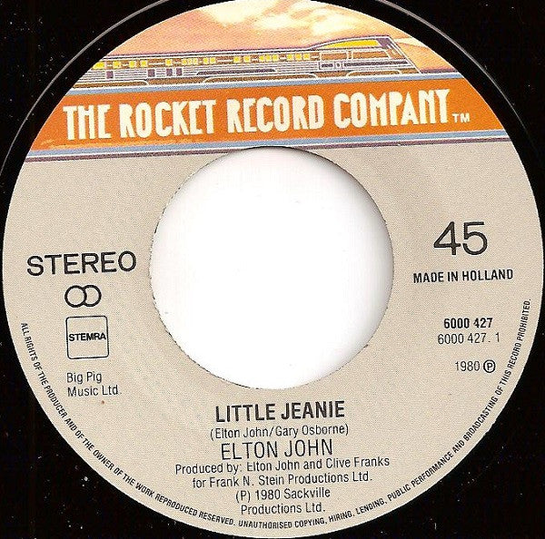 Elton John : Little Jeannie (7")