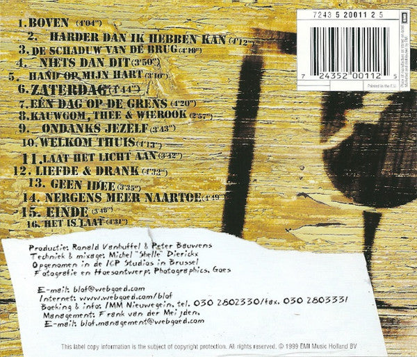 Bløf : Boven (CD, Album)