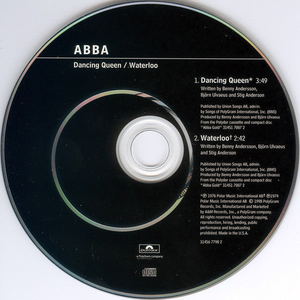ABBA : Dancing Queen / Waterloo (CD, Single)