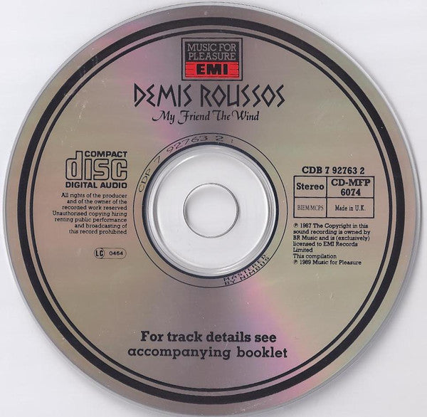 Demis Roussos : My Friend The Wind (CD, Comp)
