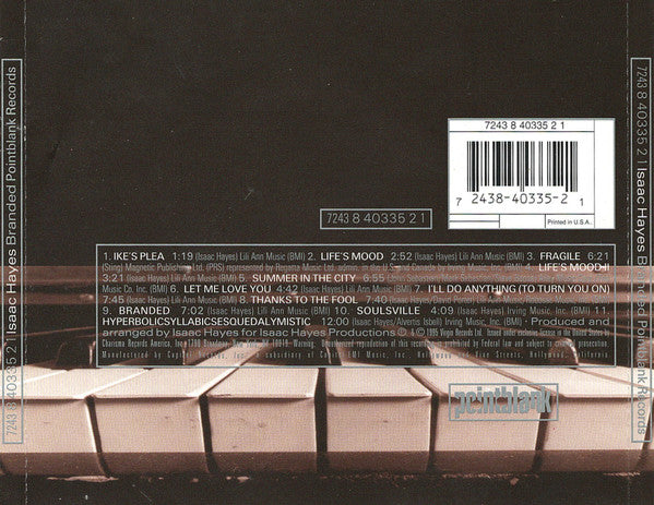 Isaac Hayes : Branded (CD, Album)