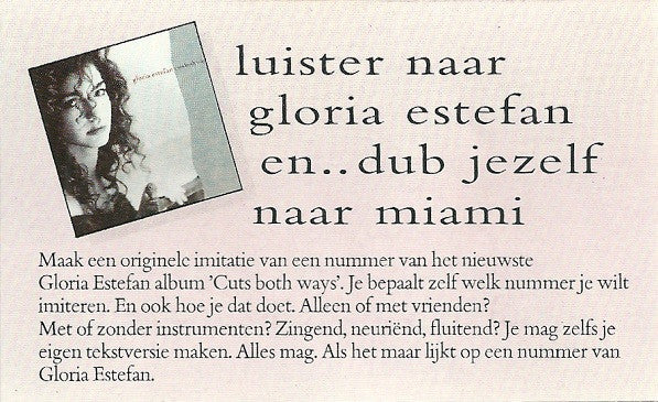 Gloria Estefan : Be My Guest En.. Dub Jezelf Naar Miami (Cass, Promo)
