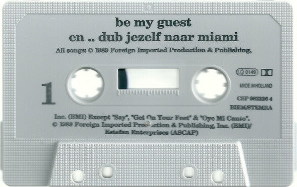 Gloria Estefan : Be My Guest En.. Dub Jezelf Naar Miami (Cass, Promo)