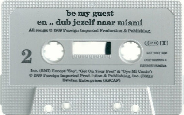 Gloria Estefan : Be My Guest En.. Dub Jezelf Naar Miami (Cass, Promo)