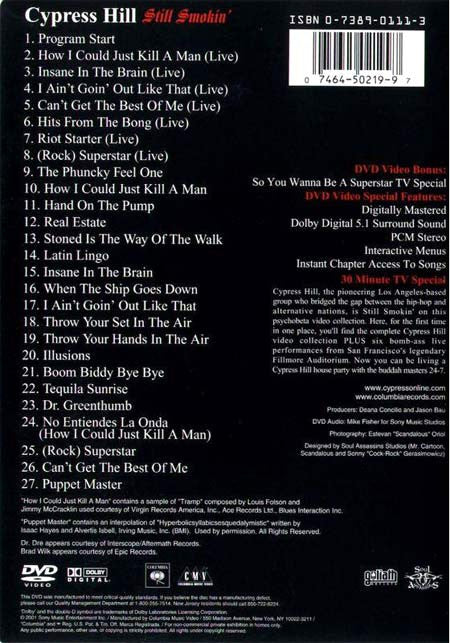 Cypress Hill : Still Smokin' (DVD-V, Multichannel)