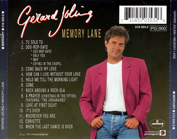 Gerard Joling : Memory Lane (CD, Album)