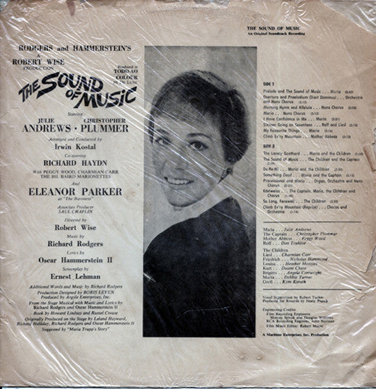 Rodgers & Hammerstein : The Sound Of Music (An Original Soundtrack Recording) (LP, Album, Unofficial, Ora)